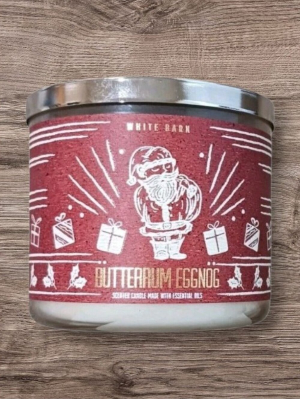 Bath & Body Works Butterrum Eggnog 3-wick Candle